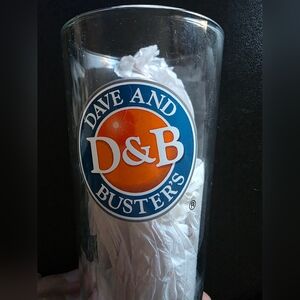 New never been used Dave and Busters glass